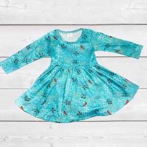Songbirds in the Snow ComfyCute Twirly Dress